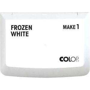 COLOP MAKE 1 Stempelkissen, frozen white, 50 x 90 mm, Kissen für traditionelle Handstempel und Kreativstempel COLOP MAKE 1 Stempelkissen, frozen white, 50 x 90 mm, Kissen für traditionelle Handstempel und Kreativstempel
