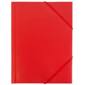 RAYLU PAPER Ordner mit elastischen Gummibändern und Klappen, A4, Dokumentenmappe für Büro und Schule, aus 100% recycelbarem Polypropylen (A4, rot) RAYLU PAPER Ordner mit elastischen Gummibändern und Klappen, A4, Dokumentenmappe für Büro und Schule, aus 100% recycelbarem Polypropylen (A4, rot)