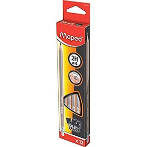 Maped Black Peps Bleistiftset - 12er Pack 2H Maped Black Peps Bleistiftset - 12er Pack 2H