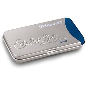 Pelikan Großraum-Tintenpatronen Edelstein Ink, Topaz (türkis/blau) im Metalletui, 6 Stück Pelikan Großraum-Tintenpatronen Edelstein Ink, Topaz (türkis/blau) im Metalletui, 6 Stück
