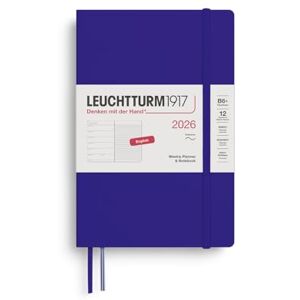 LEUCHTTURM1917 372691 Wochenkalender & Notizbuch Paperback (B6+) 2026, Softcover, Ink, Englisch LEUCHTTURM1917 372691 Wochenkalender & Notizbuch Paperback (B6+) 2026, Softcover, Ink, Englisch