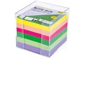 folia Notizzettelbox, Zettelbox, bunt 9 x 9 cm, ABS-Material, 700 Blatt farbig sortiert, Marke WEDO, 1 Stück, verpackt ca. 9,6 x 9,6 x 9,1 cm. folia Notizzettelbox, Zettelbox, bunt 9 x 9 cm, ABS-Material, 700 Blatt farbig sortiert, Marke WEDO, 1 Stück, verpackt ca. 9,6 x 9,6 x 9,1 cm.