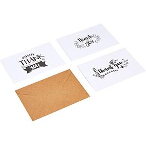 Amazon Basics Dankeschön, 48 Karten und Umschläge, 48 Stück, Mattschwarz/Weiß/Braun Amazon Basics Dankeschön, 48 Karten und Umschläge, 48 Stück, Mattschwarz/Weiß/Braun