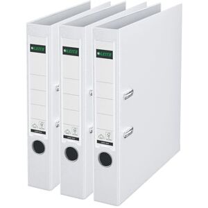 Leitz Qualitäts-Ordner 180° Plastik, 3er Pack, das Original, DIN A4 Aktenordner 5 cm schmal, 90% Recycling-Karton, 30% Pre-Consumer Recycling-Kunststoff, Mit 180° Mechanik, 350 Blatt, Weiß, 310345001 Leitz Qualitäts-Ordner 180° Plastik, 3er Pack, das Original, DIN A4 Aktenordner 5 cm schmal, 90% Recycling-Karton, 30% Pre-Consumer Recycling-Kunststoff, Mit 180° Mechanik, 350 Blatt, Weiß, 310345001
