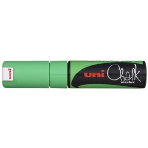 uni-ball 186463 Fenster- und Kreidemarker mit Keilspitze 8 mm, fluoreszierend grün, 1 Stück uni-ball 186463 Fenster- und Kreidemarker mit Keilspitze 8 mm, fluoreszierend grün, 1 Stück