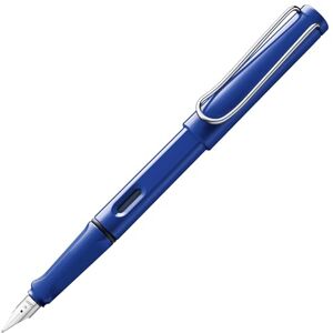 Lamy safari blue Füller Füllhalter mit ergonomischem Griff & polierter Stahlfeder in Strichbreite EF – robuster ASA-Kunststoff inkl. Tintenpatrone T 10 blau Rechtshänder Lamy safari blue Füller Füllhalter mit ergonomischem Griff & polierter Stahlfeder in Strichbreite EF – robuster ASA-Kunststoff inkl. Tintenpatrone T 10 blau Rechtshänder
