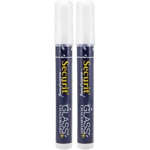 SECURIT wasserfeste Flüssigkreide Marker, weiß, Plastik, 14.2 x 3.5 x 2 cm SECURIT wasserfeste Flüssigkreide Marker, weiß, Plastik, 14.2 x 3.5 x 2 cm