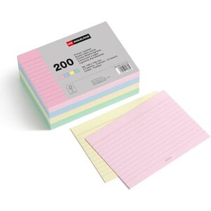 Miquelrius – Karteikarten, Lernkarten, 200 Notizkarten, horizontal liniert, A6-Format, 105 x 148 mm, 200 g/m² Offset-Kartenpapier, Pastellfarben Miquelrius – Karteikarten, Lernkarten, 200 Notizkarten, horizontal liniert, A6-Format, 105 x 148 mm, 200 g/m² Offset-Kartenpapier, Pastellfarben