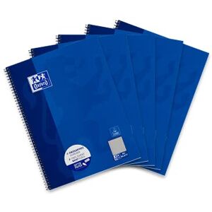Oxford 400155144 Collegeblock, Blau, DIN A4, 5er pack Oxford 400155144 Collegeblock, Blau, DIN A4, 5er pack