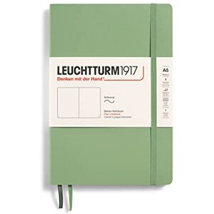 LEUCHTTURM1917 361593 Notizbuch Medium (A5), Softcover, 123 nummerierte Seiten, Salbei, blanko LEUCHTTURM1917 361593 Notizbuch Medium (A5), Softcover, 123 nummerierte Seiten, Salbei, blanko