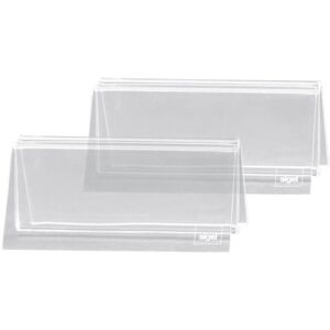 Sigel TA150 Tischkartenhalter mit Klemmfunktion, Menükartenhalter, 2 Stück, für alle Formate, Acryl glasklar, 10 x 5 x 6 cm Sigel TA150 Tischkartenhalter mit Klemmfunktion, Menükartenhalter, 2 Stück, für alle Formate, Acryl glasklar, 10 x 5 x 6 cm
