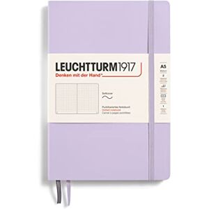 LEUCHTTURM1917 365497 Notizbuch Medium (A5), Softcover, 123 nummerierte Seiten, Lilac, dotted LEUCHTTURM1917 365497 Notizbuch Medium (A5), Softcover, 123 nummerierte Seiten, Lilac, dotted
