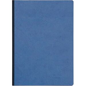 Clairefontaine 795434C Notizbuch, genäht, Rückseite aus Leinen, Blau – A5, 14,8 x 21 cm, 192 Seiten, DOT, helles Papier, 90 g, glänzend, Ledermaserung – Kollektion Age Bag Clairefontaine 795434C Notizbuch, genäht, Rückseite aus Leinen, Blau – A5, 14,8 x 21 cm, 192 Seiten, DOT, helles Papier, 90 g, glänzend, Ledermaserung – Kollektion Age Bag