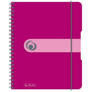 Herlitz Collegeblock easy orga to go A5, beere, kariert, 160 Seiten, 2 Stück Herlitz Collegeblock easy orga to go A5, beere, kariert, 160 Seiten, 2 Stück