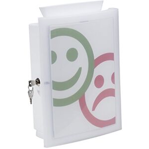HAN Sammelbox IMAGE'IN mit transparenter abschließbarer Tür und auswechselbarem Motiv, Wahlurne, Spendenbox, Losbox, Aktionsbox zur Wandmontage oder freistehend mit Standfüßen, 4102-12, weiß HAN Sammelbox IMAGE'IN mit transparenter abschließbarer Tür und auswechselbarem Motiv, Wahlurne, Spendenbox, Losbox, Aktionsbox zur Wandmontage oder freistehend mit Standfüßen, 4102-12, weiß