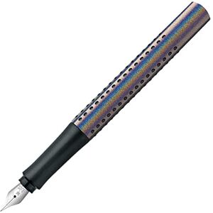 Faber-Castell 140842 Füller Grip Edition Glam, Federbreite M, silver, 1 Stück Faber-Castell 140842 Füller Grip Edition Glam, Federbreite M, silver, 1 Stück