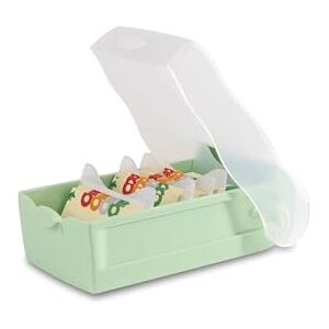 HAN Lernkarteibox CROCO, einfach Vokabeln lernen mit 5-Fächer-Lernsystem, DIN A8 Karteikasten für 500 Karten, 998-805, transluzent/pastellgrün HAN Lernkarteibox CROCO, einfach Vokabeln lernen mit 5-Fächer-Lernsystem, DIN A8 Karteikasten für 500 Karten, 998-805, transluzent/pastellgrün