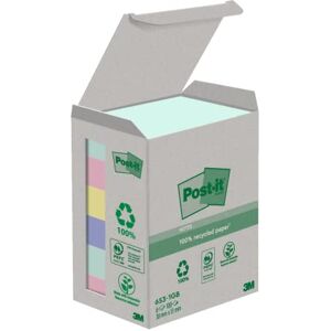 Post-it Recycling Notes, Assortierte Farben, Packung mit 6 Blöcken, 100 Blatt pro Block, 38 mm x 51 mm, Farben: Grün, Pink, Gelb, Blau Selbstklebende Notizzettel aus 100% Recyclingpapier Post-it Recycling Notes, Assortierte Farben, Packung mit 6 Blöcken, 100 Blatt pro Block, 38 mm x 51 mm, Farben: Grün, Pink, Gelb, Blau Selbstklebende Notizzettel aus 100% Recyclingpapier