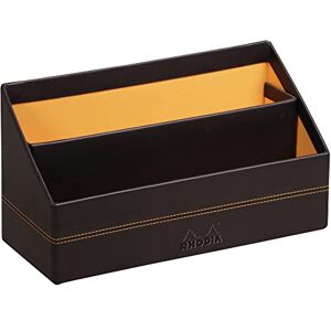 Rhodia 118846C Briefablage (mit 2 Fächern, aus italienischem Kunstleder, 20 x 10 x14 cm, ideal für Ihr Schreibtisch) schwarz Rhodia 118846C Briefablage (mit 2 Fächern, aus italienischem Kunstleder, 20 x 10 x14 cm, ideal für Ihr Schreibtisch) schwarz