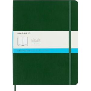 Moleskine Classic Notebook, Notizbuch Mit Gepunkteten Seiten, Softcover Mit Gummiband, Farbe Myrtle Green, XL 19 x 25 cm, 192 Seiten Moleskine Classic Notebook, Notizbuch Mit Gepunkteten Seiten, Softcover Mit Gummiband, Farbe Myrtle Green, XL 19 x 25 cm, 192 Seiten