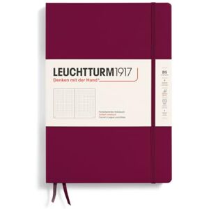 LEUCHTTURM1917 366163 Notizbuch Composition (B5), Hardcover, 219 nummerierte Seiten, Port Red, Dotted LEUCHTTURM1917 366163 Notizbuch Composition (B5), Hardcover, 219 nummerierte Seiten, Port Red, Dotted
