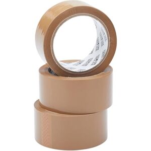 Fit For The Job Paketklebeband – Robustes braunes Klebeband für Verpackungsboxen, 48 mm x 66 m, 3 Rollen, geräuscharme Allzweckverpackung, sichere Klebedichtung Fit For The Job Paketklebeband – Robustes braunes Klebeband für Verpackungsboxen, 48 mm x 66 m, 3 Rollen, geräuscharme Allzweckverpackung, sichere Klebedichtung