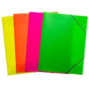 HERMA Sammelmappen A3 Neon Transluzent Set, 12 Stück, Eckspanner-Mappen aus Kunststoff mit Gummizug und Innenklappen für Kinder, Jungen und Mädchen HERMA Sammelmappen A3 Neon Transluzent Set, 12 Stück, Eckspanner-Mappen aus Kunststoff mit Gummizug und Innenklappen für Kinder, Jungen und Mädchen
