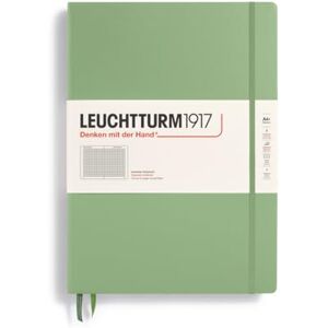 LEUCHTTURM1917 370262 Notizbuch Master Classic (A4+) Hardcover, 235 nummerierte Seiten, Salbei, kariert LEUCHTTURM1917 370262 Notizbuch Master Classic (A4+) Hardcover, 235 nummerierte Seiten, Salbei, kariert