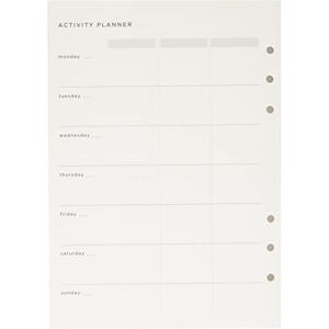 Filofax Einlage Organiser Activity Planner A5, White, 132848 Filofax Einlage Organiser Activity Planner A5, White, 132848