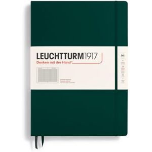 LEUCHTTURM1917 370266 Notizbuch Master Classic (A4+) Hardcover, 235 nummerierte Seiten, Forest Green, kariert LEUCHTTURM1917 370266 Notizbuch Master Classic (A4+) Hardcover, 235 nummerierte Seiten, Forest Green, kariert