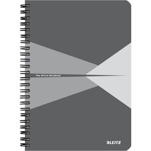 Leitz Office Collegeblock A5 kariert, 5er Pack, Notizbuch mit Spiralbindung, Kartoneinband, 360 Grad Öffnung, 180 Seiten/90 Blatt FSC-zertifiziertes Papier (80 g/m²), für Büro & Schule, Grau, 44581085 Leitz Office Collegeblock A5 kariert, 5er Pack, Notizbuch mit Spiralbindung, Kartoneinband, 360 Grad Öffnung, 180 Seiten/90 Blatt FSC-zertifiziertes Papier (80 g/m²), für Büro & Schule, Grau, 44581085