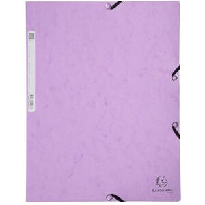Exacompta Ref. 55535E Packung mit 5 Gummizugmappen – Hüllen mit 3 Klappen – aus glänzendem Karton 400 g/m² Aquarell – Maße 24 x 32 cm für Dokumente im A4-Format – Farbe Mauve Exacompta Ref. 55535E Packung mit 5 Gummizugmappen – Hüllen mit 3 Klappen – aus glänzendem Karton 400 g/m² Aquarell – Maße 24 x 32 cm für Dokumente im A4-Format – Farbe Mauve