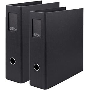 Rössler SOHO Ordner DIN A4 mit Rückenschild Ordner A4 breit Aktenordner Ringordner breit mit Griffloch mit Hebelmechanik 320 x 285 x 80 mm 2 Stück Farbe: Schwarz Rössler SOHO Ordner DIN A4 mit Rückenschild Ordner A4 breit Aktenordner Ringordner breit mit Griffloch mit Hebelmechanik 320 x 285 x 80 mm 2 Stück Farbe: Schwarz