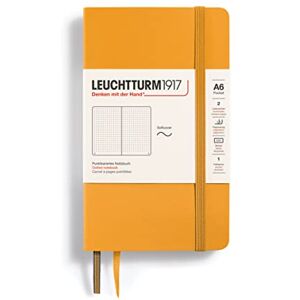 LEUCHTTURM1917 365646 Notizbuch Pocket (A6), Softcover, 123 nummerierte Seiten, Rising Sun, Dotted LEUCHTTURM1917 365646 Notizbuch Pocket (A6), Softcover, 123 nummerierte Seiten, Rising Sun, Dotted