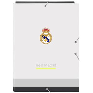 safta Real Madrid EquiIPACIÓN 25/26, Folio-Ordner mit 3 Klappen, ideal für Kinder verschiedener Altersgruppen, bequem und vielseitig, Qualität und Widerstandsfähigkeit, 26 x 36,5 cm, weiß, M, Casual safta Real Madrid EquiIPACIÓN 25/26, Folio-Ordner mit 3 Klappen, ideal für Kinder verschiedener Altersgruppen, bequem und vielseitig, Qualität und Widerstandsfähigkeit, 26 x 36,5 cm, weiß, M, Casual