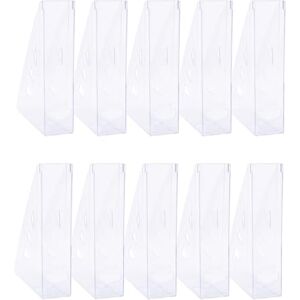 OFFICER PRODUCTS Stehsammler Modernes Design/ 10 Stück / A4 Farbe: Transparent/Hart-Kunststoff/Durchbrochen/Schreibtisch-Organizer für Zeitschriften/Bruchsicher OFFICER PRODUCTS Stehsammler Modernes Design/ 10 Stück / A4 Farbe: Transparent/Hart-Kunststoff/Durchbrochen/Schreibtisch-Organizer für Zeitschriften/Bruchsicher