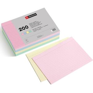Miquelrius – Karteikarten, Lernkarten, 200 Notizkarten, horizontal liniert, A5-Format, 148 x 210 mm, 200 g/m² Offset-Kartenpapier, Pastellfarben Miquelrius – Karteikarten, Lernkarten, 200 Notizkarten, horizontal liniert, A5-Format, 148 x 210 mm, 200 g/m² Offset-Kartenpapier, Pastellfarben
