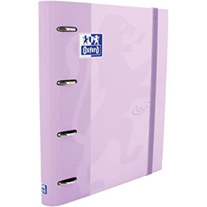 Oxford , Ringordner mit 4 Ringen A4, Hardcover, gummierter Verschluss, 5 x 5 Raster und 5 Farbbänder, Stickerbogen, Farbe Malva Touch Oxford , Ringordner mit 4 Ringen A4, Hardcover, gummierter Verschluss, 5 x 5 Raster und 5 Farbbänder, Stickerbogen, Farbe Malva Touch
