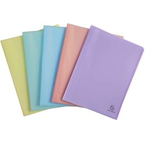 Exacompta Ref. 88270E 5 Stück Dokumentenmappen Chromaline Pastell 20 Kristallhüllen 40 Seiten für A4 Maße: 24 x 32 cm Deckel aus recyceltem Polypropylen transluzent 5 verschiedene Exacompta Ref. 88270E 5 Stück Dokumentenmappen Chromaline Pastell 20 Kristallhüllen 40 Seiten für A4 Maße: 24 x 32 cm Deckel aus recyceltem Polypropylen transluzent 5 verschiedene