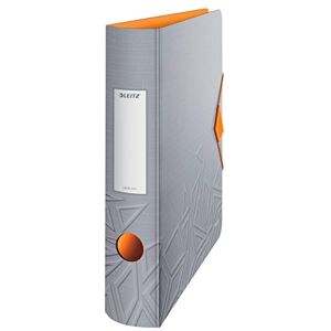 Leitz Qualitäts-Ordner 180° Active, A4, Schmal, Abgerundeter Rücken, 6,5 cm breit, Gummibandverschluss, Leichtes Polyfoam, Plastik-Ordner, Urban Chic Serie, Grau, 11170088 Leitz Qualitäts-Ordner 180° Active, A4, Schmal, Abgerundeter Rücken, 6,5 cm breit, Gummibandverschluss, Leichtes Polyfoam, Plastik-Ordner, Urban Chic Serie, Grau, 11170088