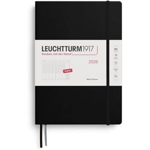 LEUCHTTURM1917 372753 Wochenplaner Composition (B5) 2026, Schwarz, Englisch LEUCHTTURM1917 372753 Wochenplaner Composition (B5) 2026, Schwarz, Englisch