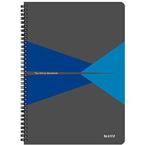 Leitz 44950035 Office Collegeblock A4 kariert, spiralgebunden mit PP Einband Blau Leitz 44950035 Office Collegeblock A4 kariert, spiralgebunden mit PP Einband Blau
