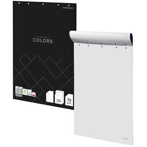 TOP-2000 TOP 2000 Colors, Flipchart Papier 64x90 cm Blanko, Flipchart-Block 20 Blatt, 70 g/m² Grammatur, Tafelpapier, Ideal für Büros oder Konferenzräume, Geklebter Rücken, ein Stück, Weiß Papier, 400169248 TOP-2000 TOP 2000 Colors, Flipchart Papier 64x90 cm Blanko, Flipchart-Block 20 Blatt, 70 g/m² Grammatur, Tafelpapier, Ideal für Büros oder Konferenzräume, Geklebter Rücken, ein Stück, Weiß Papier, 400169248
