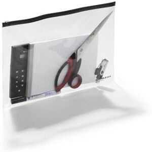 Durable Reißverschlusstasche A4, Beutel mit 5 Stück, transparent, 247901 Durable Reißverschlusstasche A4, Beutel mit 5 Stück, transparent, 247901