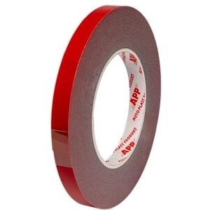 AUTO-PLAST PRODUKT APP Acryl Tape Doppelseitiges Klebeband Extra Stark Doppelseitiges Wasserdichtes Montageband Rot 10m Länge, 12mm Breite AUTO-PLAST PRODUKT APP Acryl Tape Doppelseitiges Klebeband Extra Stark Doppelseitiges Wasserdichtes Montageband Rot 10m Länge, 12mm Breite