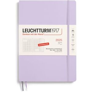 LEUCHTTURM1917 370602 Monatsplaner & Notizbuch Composition (B5) 2025, 16 Monate, Softcover, Lilac, Deutsch LEUCHTTURM1917 370602 Monatsplaner & Notizbuch Composition (B5) 2025, 16 Monate, Softcover, Lilac, Deutsch