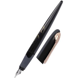 Online Kalligrafie-Füller, Schönschreibfüller Air Schwarz-Rosegold, breite Kalligraphie-Feder in Strichstärke 1,4 mm, für Standard-Tintenpatronen oder Konverter, inkl. Kombipatrone blau Online Kalligrafie-Füller, Schönschreibfüller Air Schwarz-Rosegold, breite Kalligraphie-Feder in Strichstärke 1,4 mm, für Standard-Tintenpatronen oder Konverter, inkl. Kombipatrone blau