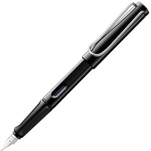 Lamy safari black Füller Füllhalter mit ergonomischem Griff & polierter Stahlfeder in Strichbreite M – robuster ASA-Kunststoff inkl. Tintenpatrone T 10 blau Rechtshänder Lamy safari black Füller Füllhalter mit ergonomischem Griff & polierter Stahlfeder in Strichbreite M – robuster ASA-Kunststoff inkl. Tintenpatrone T 10 blau Rechtshänder