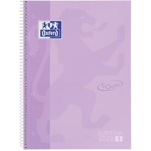 Oxford A4 European Book 1, liniert, 160 Seiten mit farbigen Rändern, Touch Hardcover, mit Whiteboard, pastell lila Oxford A4 European Book 1, liniert, 160 Seiten mit farbigen Rändern, Touch Hardcover, mit Whiteboard, pastell lila