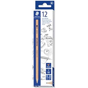 Staedtler Natur Bleistifte, Holz aus PEFC zertifizierten, nachhaltig bewirtschafteten Wäldern, Härtegrad HB, 12 Bleistifte in Kartonverpackung, 123 60-2 Staedtler Natur Bleistifte, Holz aus PEFC zertifizierten, nachhaltig bewirtschafteten Wäldern, Härtegrad HB, 12 Bleistifte in Kartonverpackung, 123 60-2